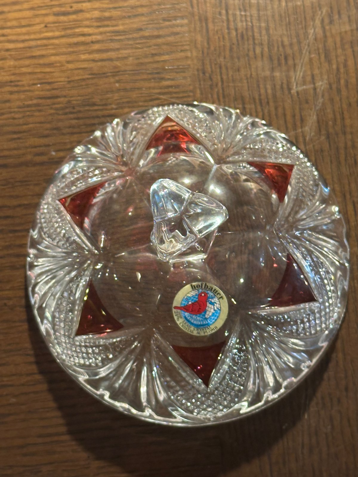 ホフバウアー（HOFBAUER) クリスタルキャンディポットドイツ製