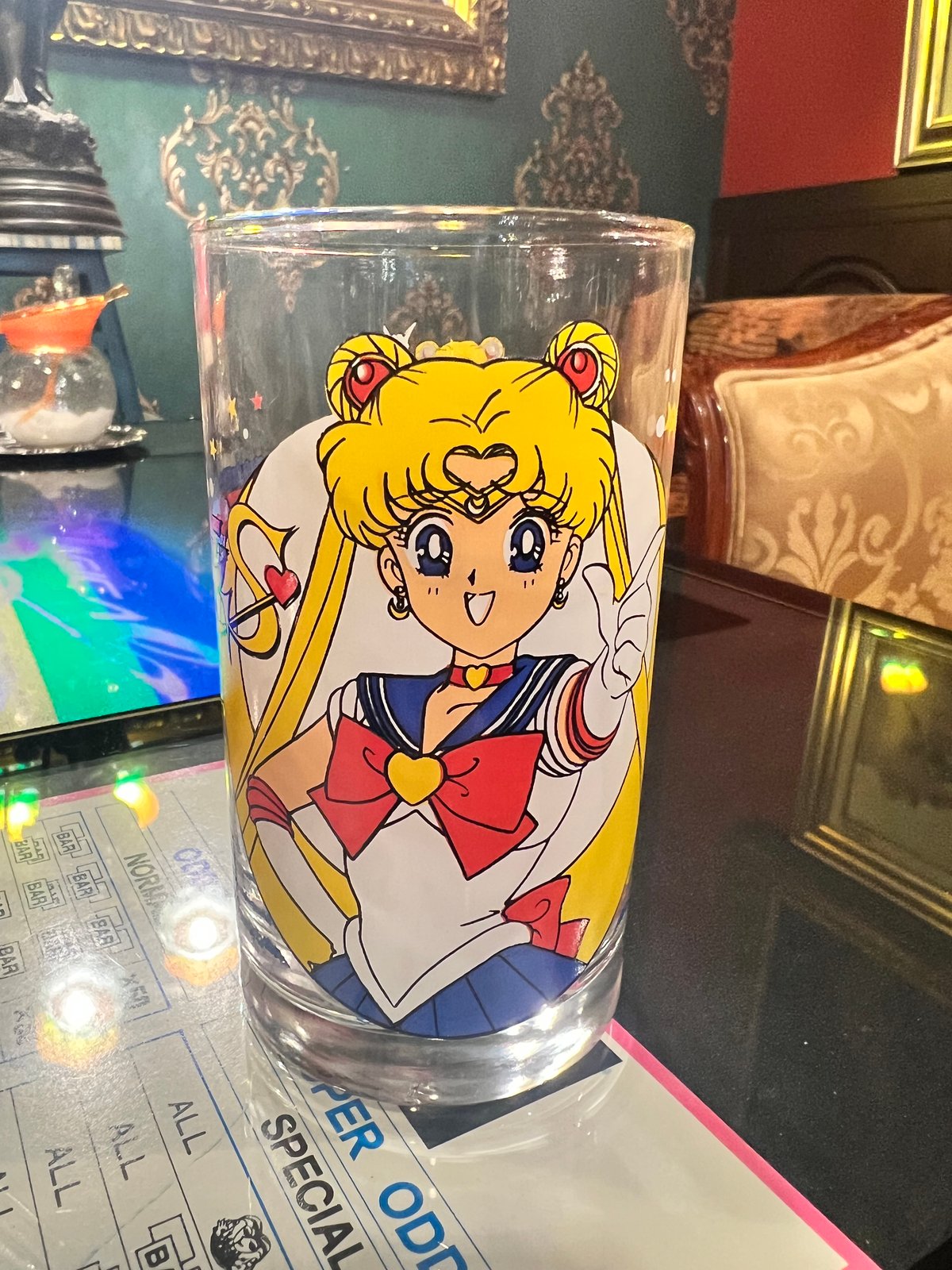 セーラームーンS グラス | アンティーク家具と喫茶キャバレーのネット
