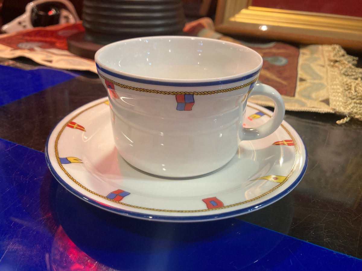 リチャードジノリ クリッパー　スープカップ＆ソーサー 2セット リチャードジノリ クリッパー スープカップ＆ソーサー 2セット Richard