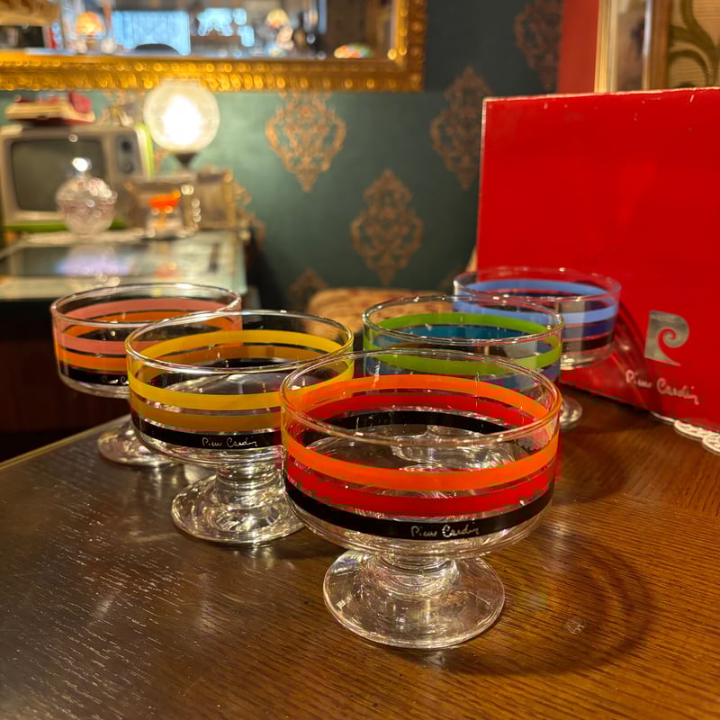 ピエールカルダン デザートグラスセット 5脚セット | アンティーク家具