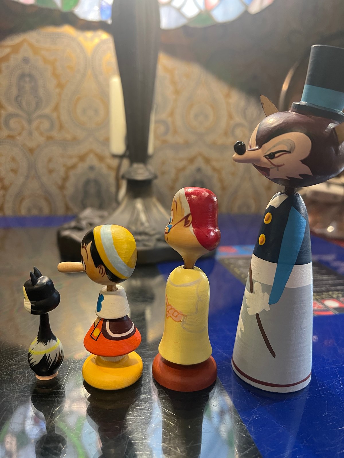 ディズニーピノキオ まんがこけし4体セット（箱あり） | アンティーク