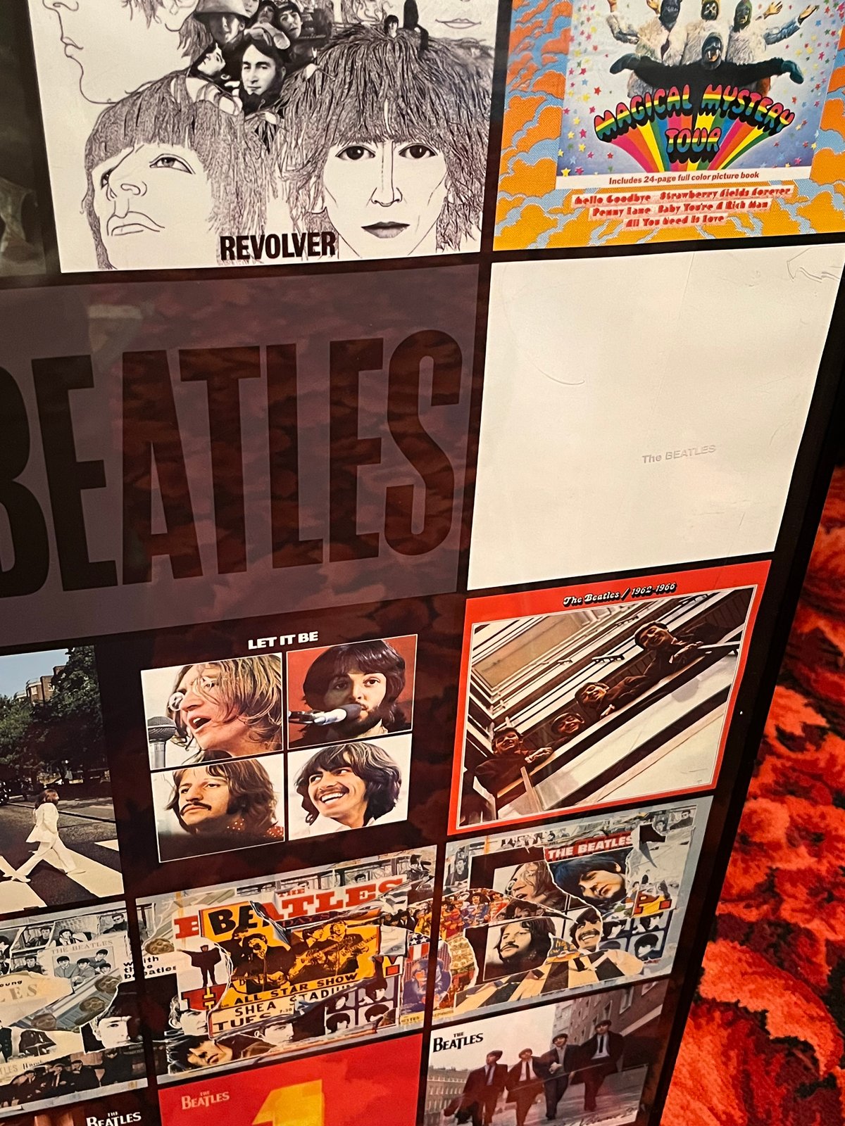 The Beatles LPレコードジャケット写集ポスター | アンティーク家具 ...