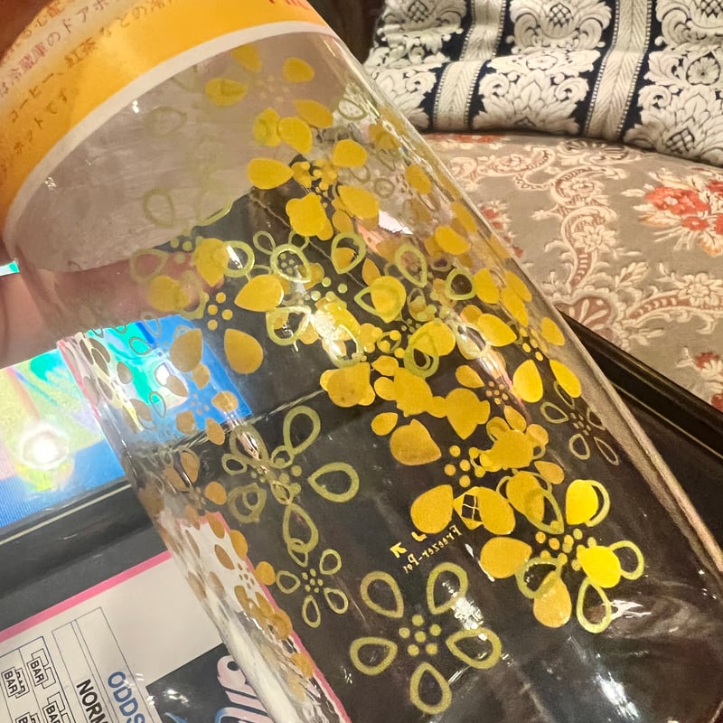 昭和レトロ】花柄フリーザーポット2本セット | アンティーク家具と喫茶