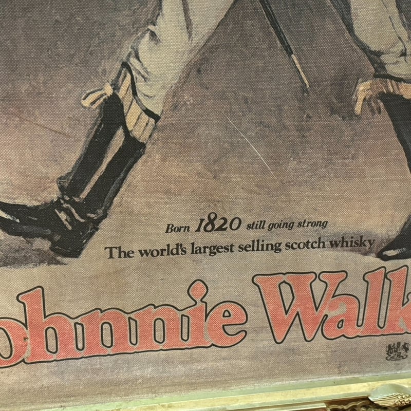特大！ジョニーウォーカー Johnnie Walker 非売品 アンティーク看板 特大！ジョニーウォーカー Johnnie Walker 非売品 アンティーク