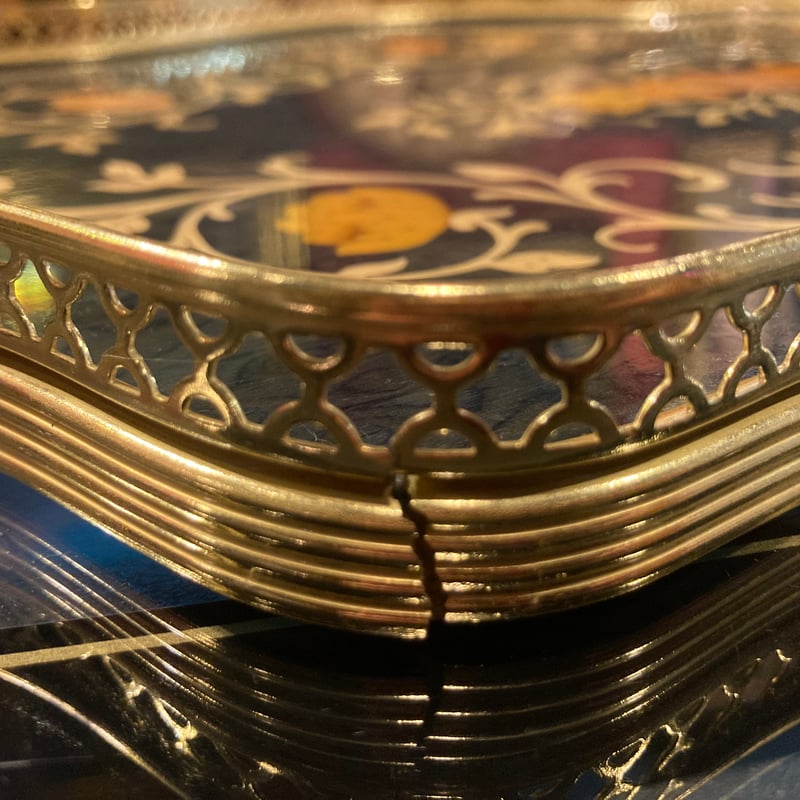 イタリア製 象嵌のトレー | アンティーク家具と喫茶キャバレーのネット