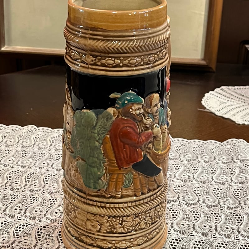 ドイツより！陶器製 ビアマグ ビールジョッキ フラワーベース