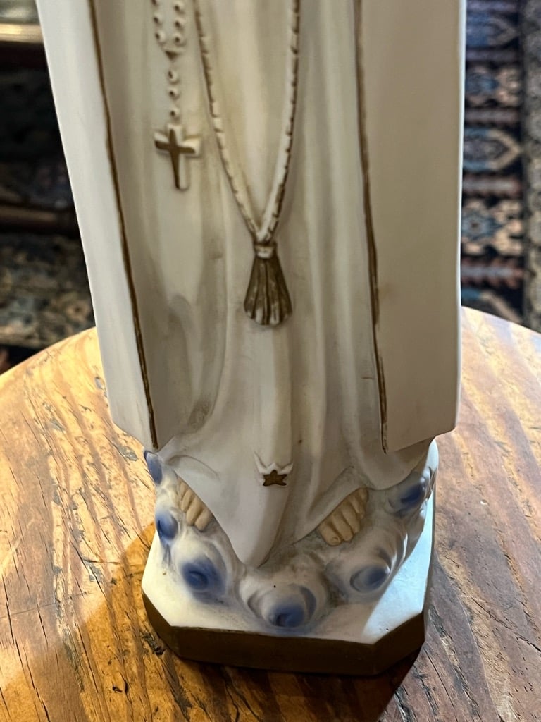 高さ31cm 磁器のマリア像 キリスト教 聖母マリア | アンティーク家具と