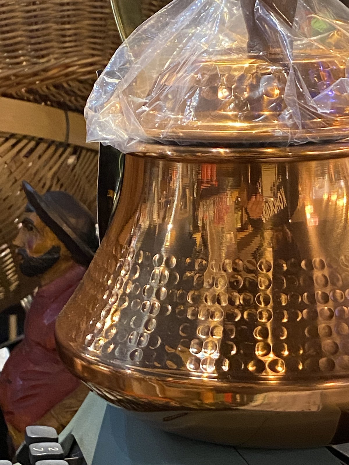 昭和のレトロなコッパーケトル 銅の薬缶 1.8リットル 島本製作所