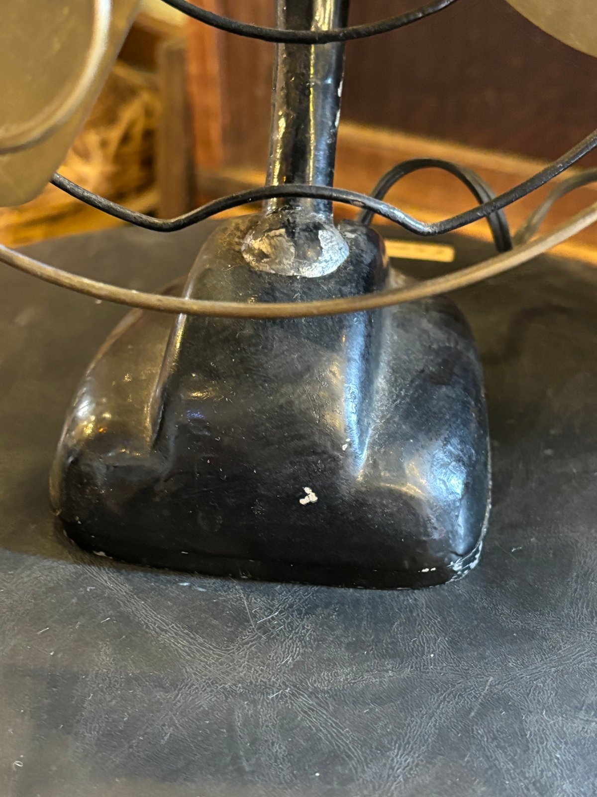 アメリカンヴィンテージ アンティーク 真鍮羽 扇風機 インテリア用