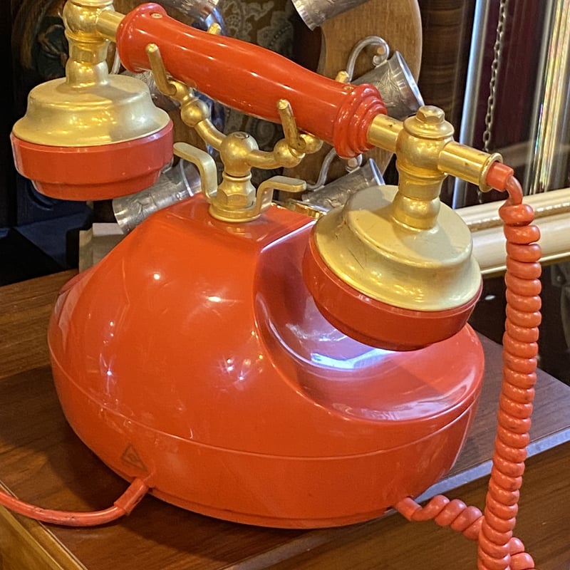 ☆昭和レトロ☆田村電機 赤電話 エレガンス インテリア ダイヤル式 ジャンク ☆昭和レトロ☆田村電機 赤電話 エレガンス インテリア ダイヤル