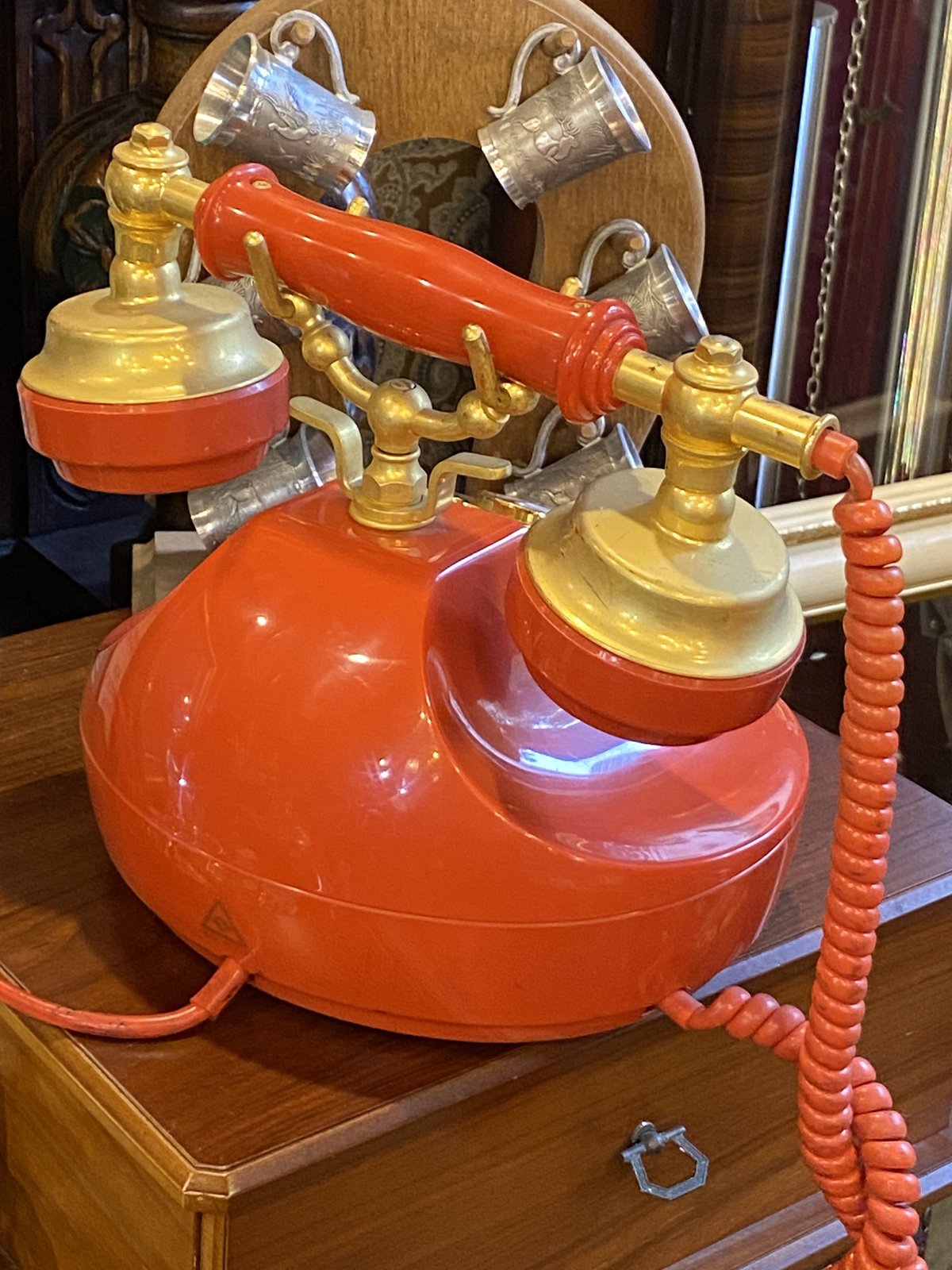 ☆昭和レトロ☆田村電機 赤 エレガンス インテリア ダイヤル式