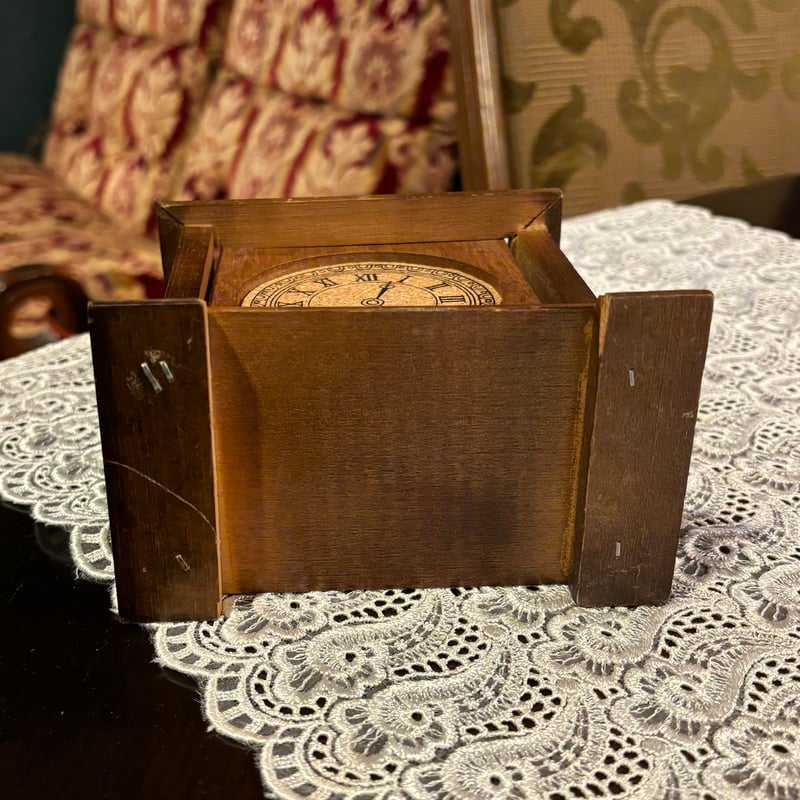時計型木製コースター6枚セット | アンティーク家具と喫茶
