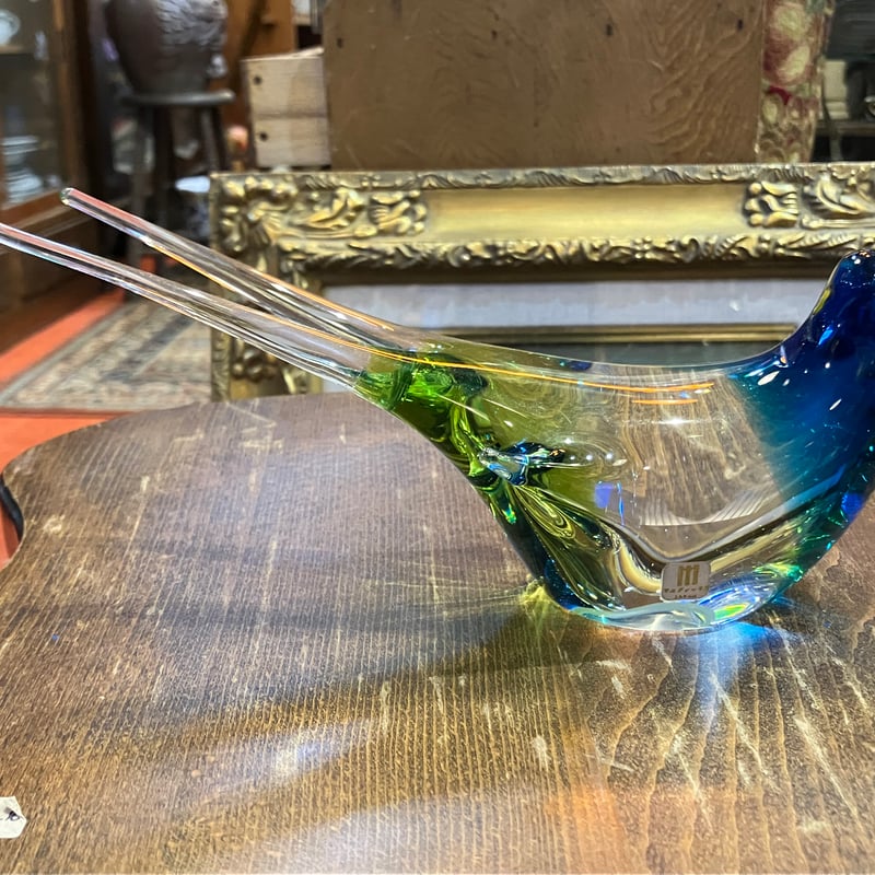 Multi Glass マルティグラス 鳥の置物 | アンティーク家具と喫茶