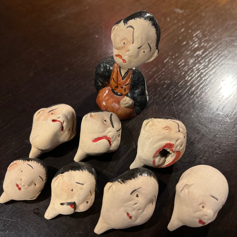 土製手びねり首替え人形 | アンティーク家具と喫茶キャバレーのネット