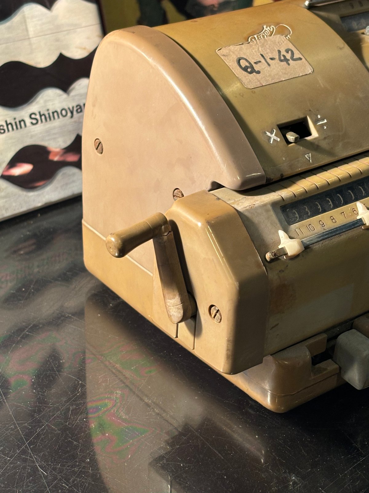 ジャンク品】レトロ タイガー手回し計算機 | アンティーク家具と喫茶