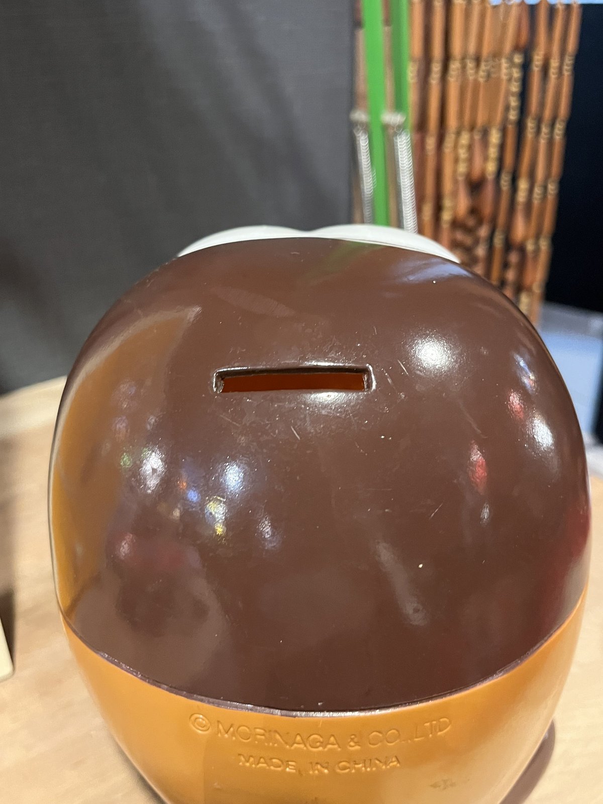 森永製菓 貯金箱 茶色・ピンク 森永チョコボール キョロちゃん貯金箱 | アンティーク家具と喫茶
