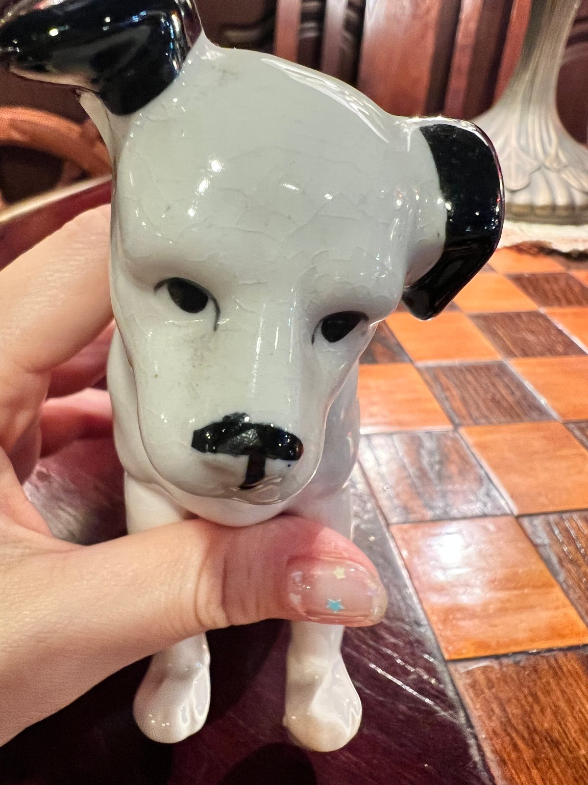 陶器のビクター犬 ニッパー君 | アンティーク家具と喫茶キャバレーの