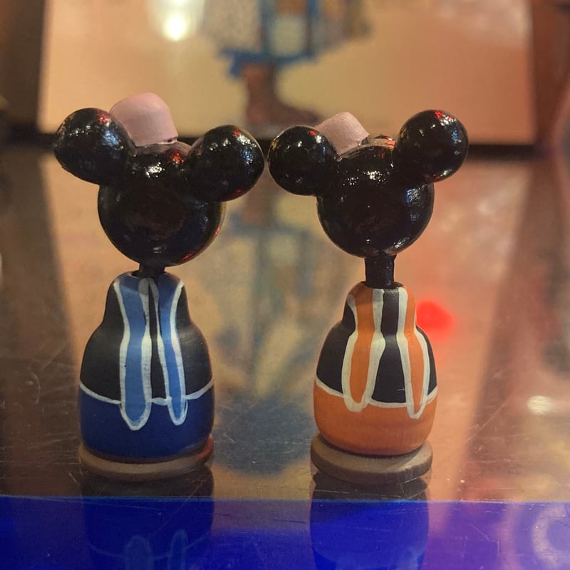 ディズニー 木製こけし 4点セット | アンティーク家具と喫茶キャバレー