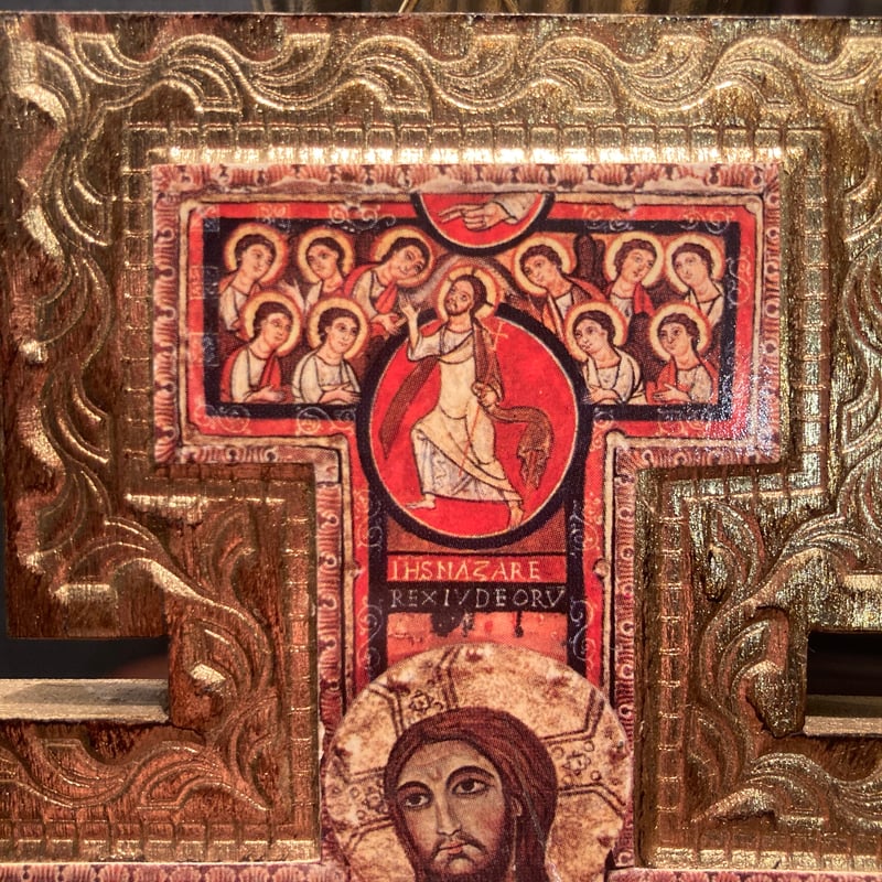 サント　キリストコレクション 壁掛け サン・ダミアーノの聖十字架壁掛け(木製) | アンティーク家具と喫茶