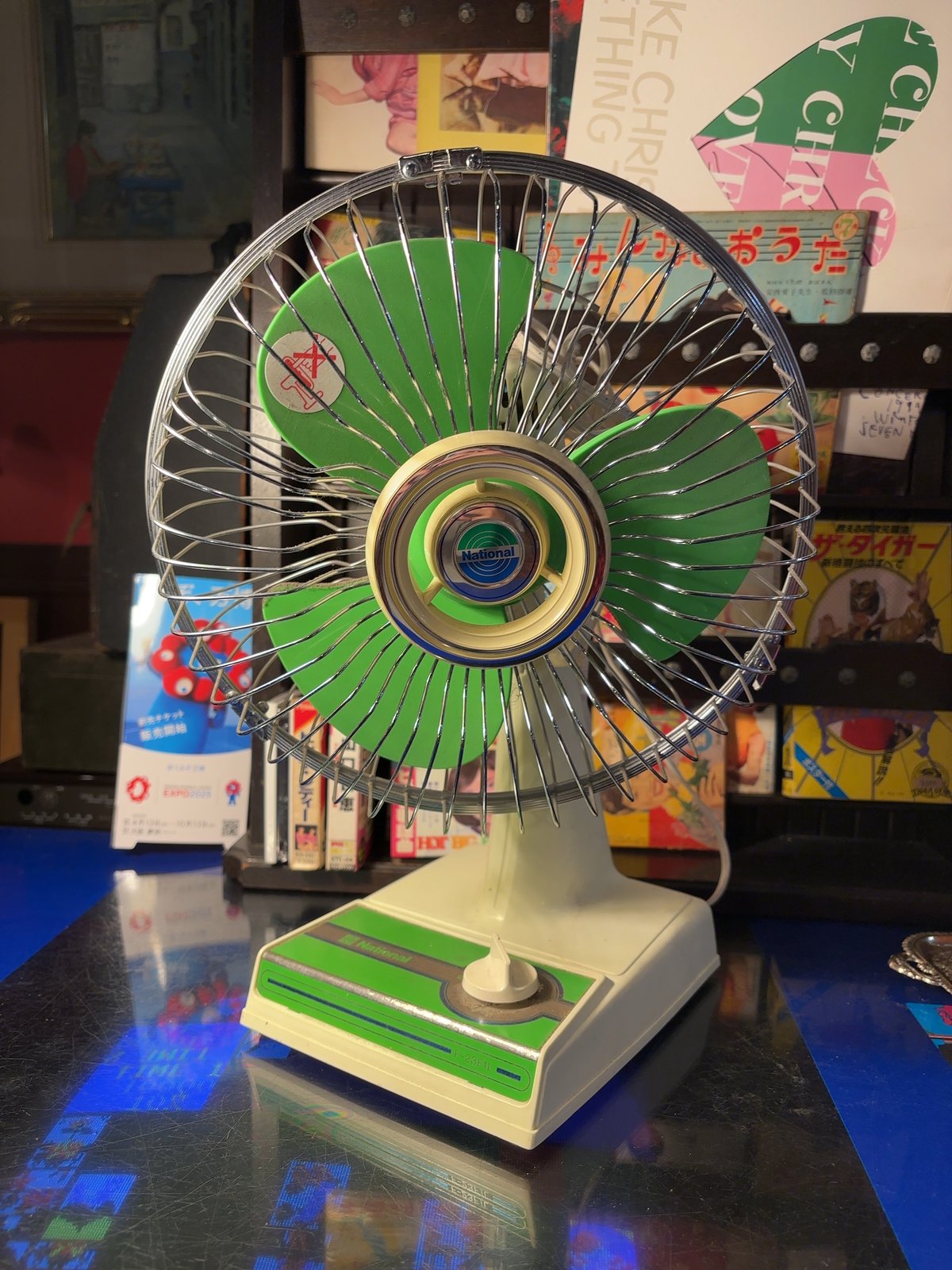 VINTAGE NATIONAL 23㎝卓上扇風機 ノスタルジーナショナル 23センチ卓上扇 | アンティーク家具と