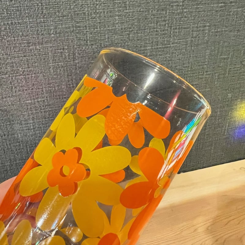 かわいい花柄が麦茶を待ってます○HOYAプリントタンブラーセット6個