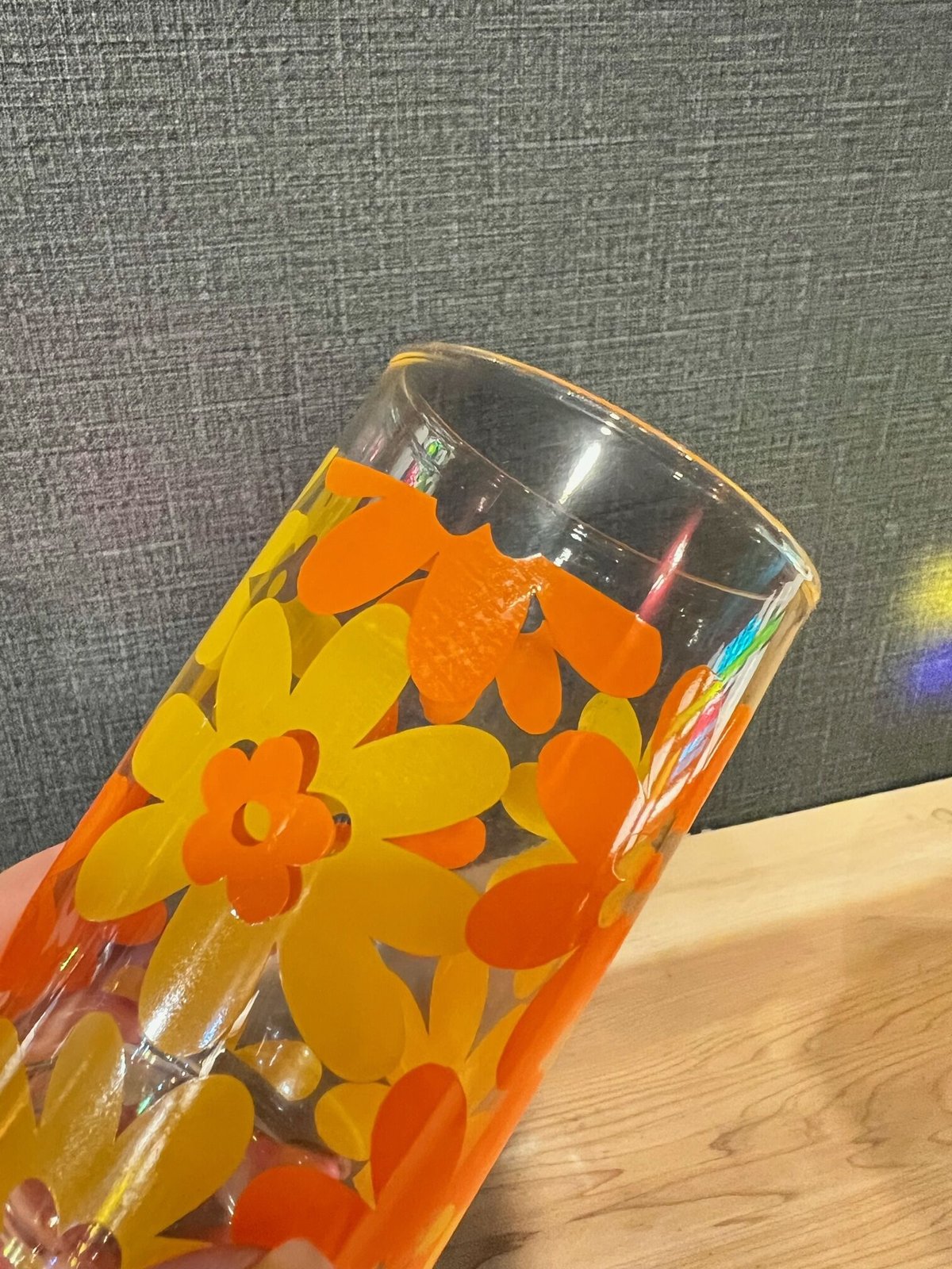 かわいい花柄が麦茶を待ってます○HOYAプリントタンブラーセット6個