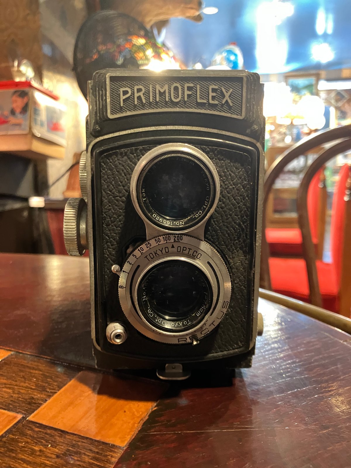 PRIMOFLEX 二眼レフカメラ 黒 PRIMOFLEX プリモフレックス 二眼カメラ | アンティーク家具と喫茶