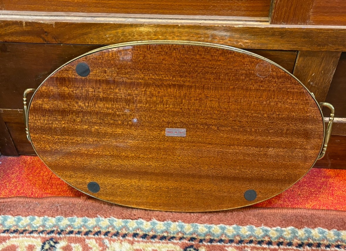 イタリア製　象嵌トレイ　アンティーク イタリア製 アンティーク象嵌トレイ | アンティーク家具と喫茶