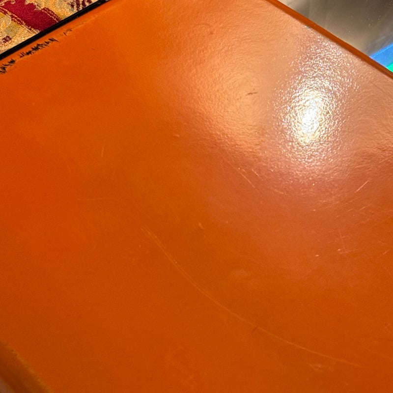 お盆 トレー オレンジ レトロ ポップ アンティーク