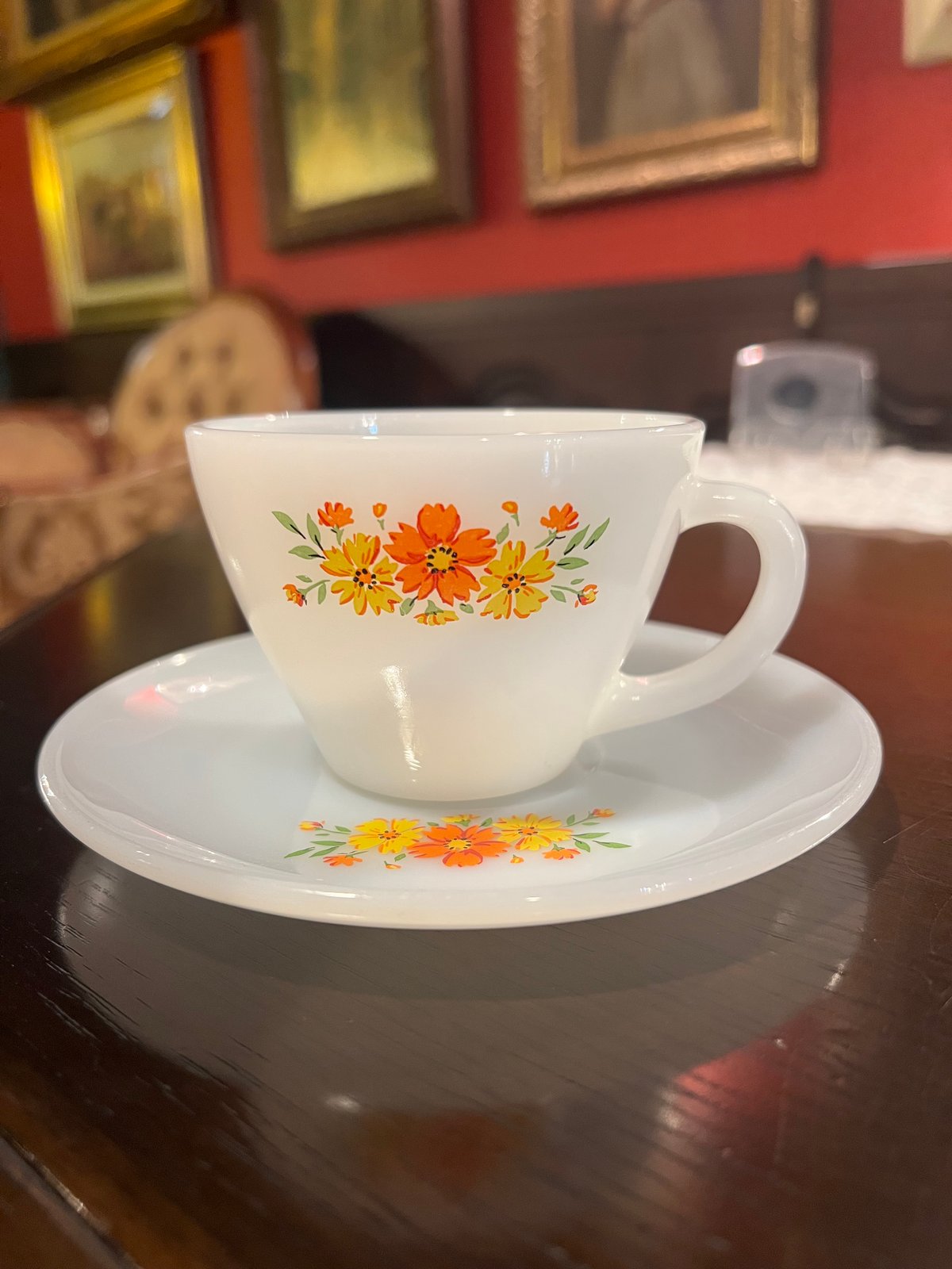 FireKing ファイヤーキング プレミアムシリーズ パンジー カップ