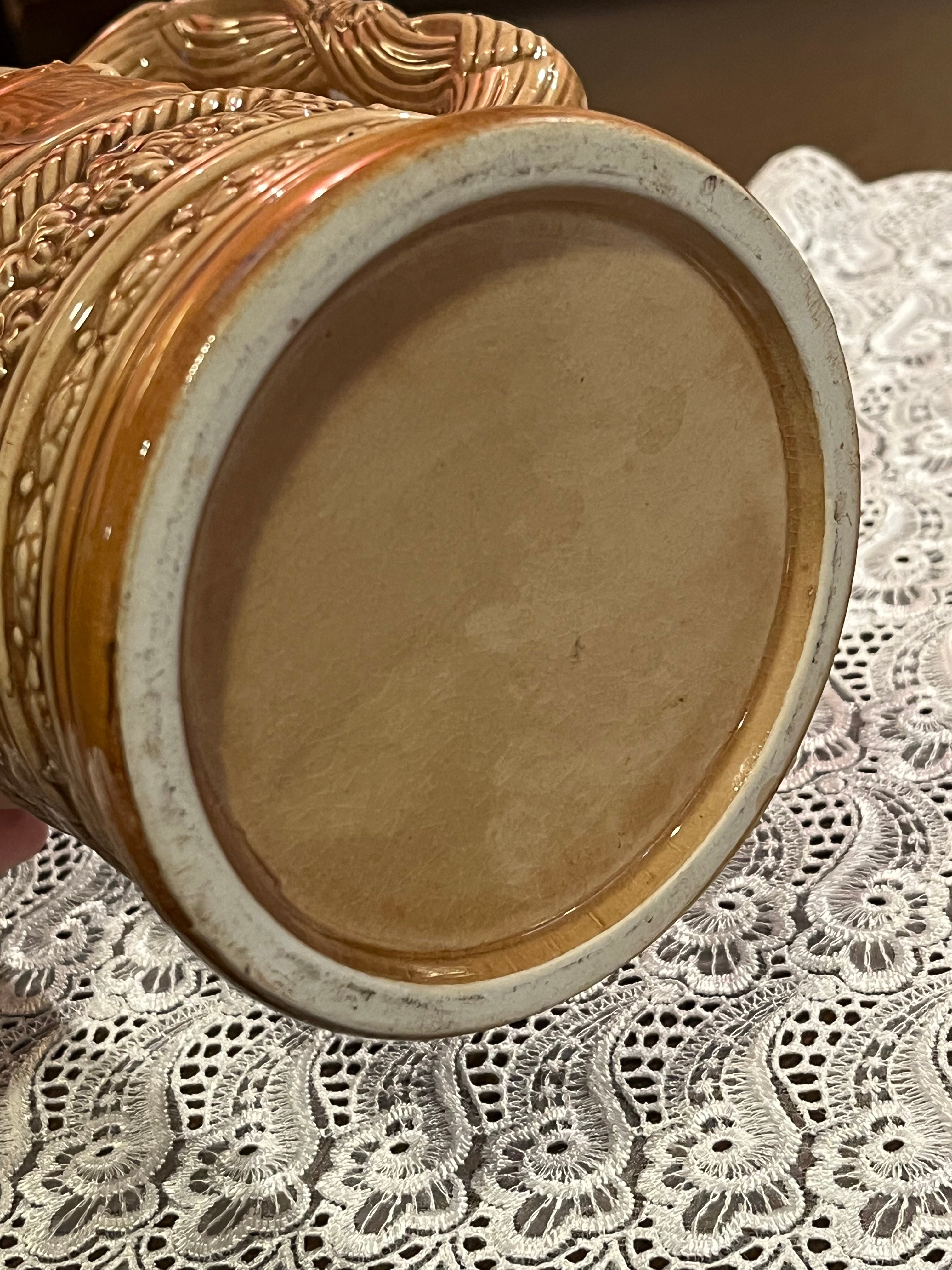 ドイツより！陶器製 ビアマグ ビールジョッキ フラワーベース