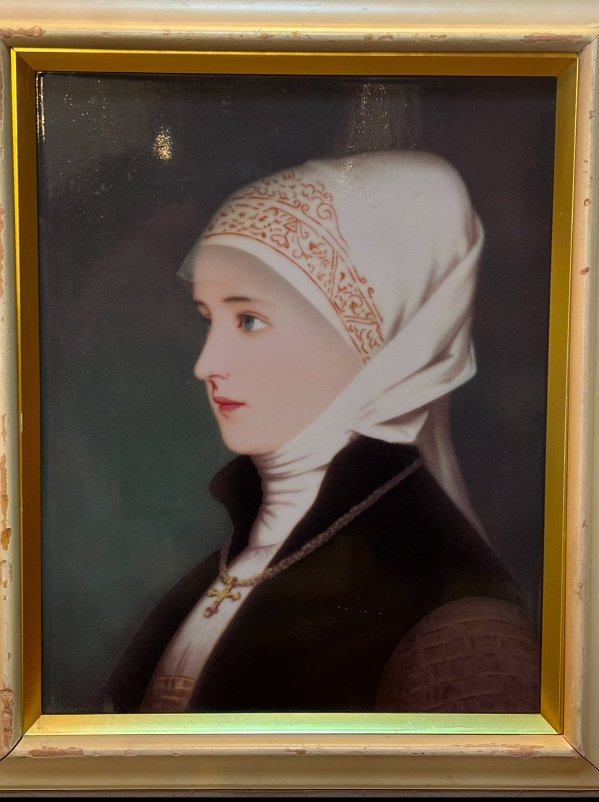 修道女の肖像画 絵画 油絵 | アンティーク家具と喫茶キャバレーの