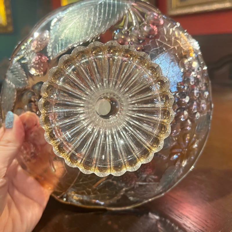 昭和レトロ】SOGA フルーツ柄ガラス皿 | アンティーク家具と喫茶