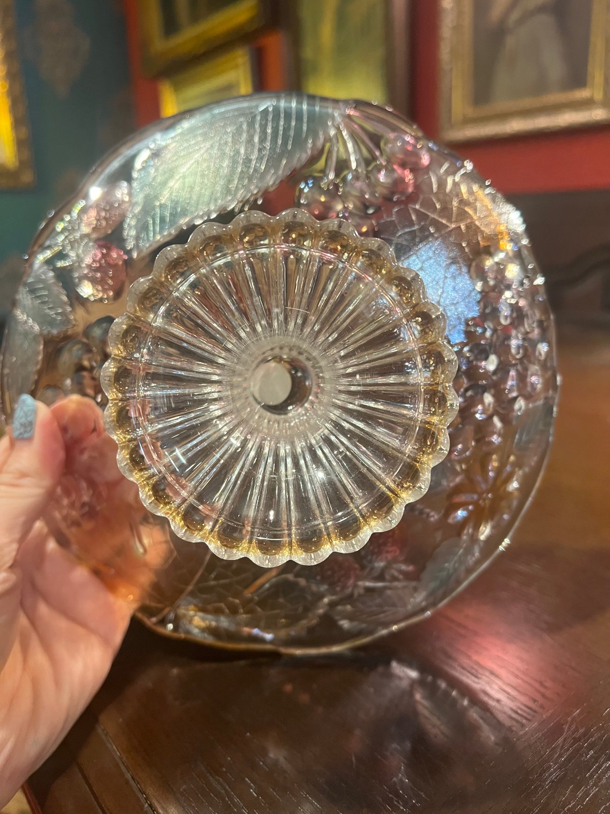 昭和レトロ】SOGA フルーツ柄ガラス皿 | アンティーク家具と喫茶