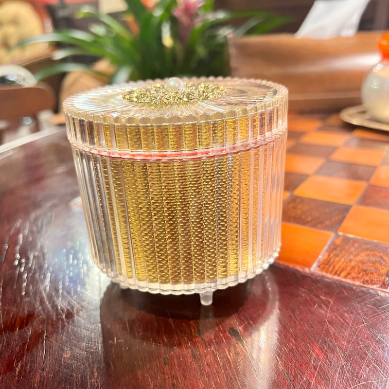 昭和レトロ オルゴール付きキラキラ宝石箱 | アンティーク家具と喫茶