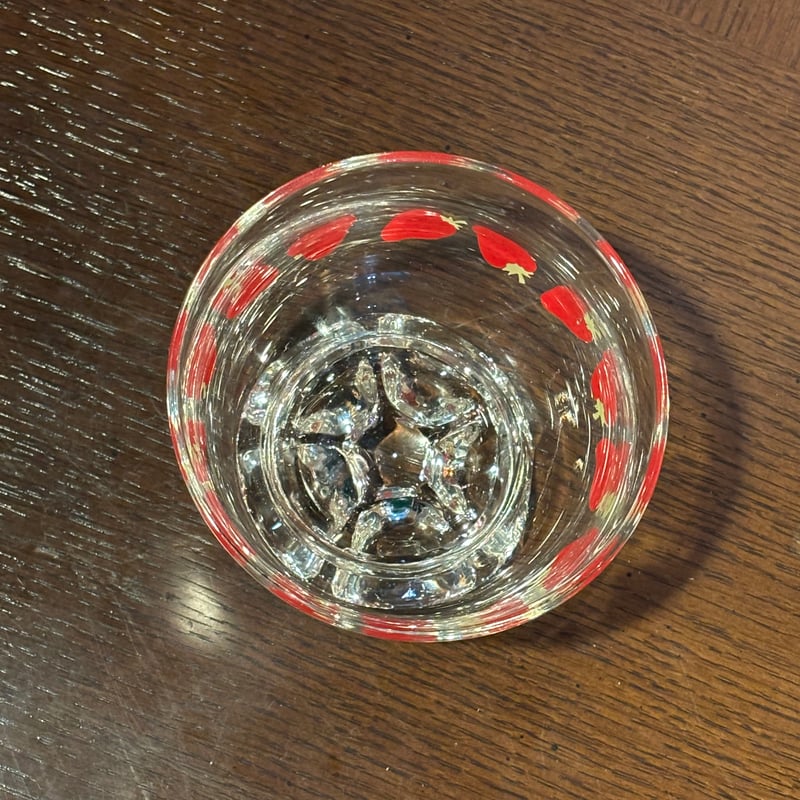 昭和レトロ 東洋佐々木ガラス イチゴ柄デザート グラス スプーン