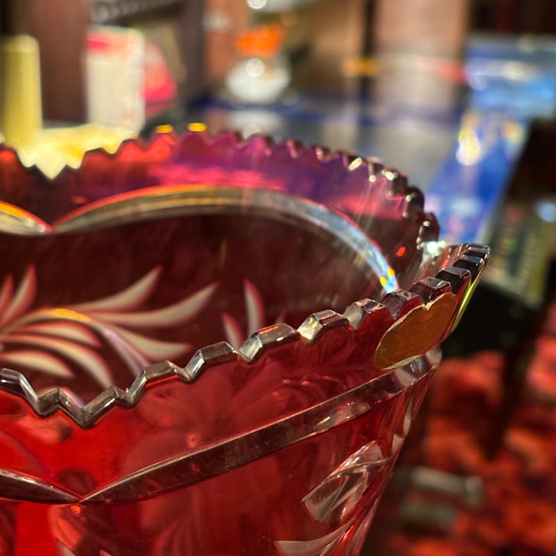 カットガラス 花瓶 フラワーベース ドイツ製 | アンティーク家具 カットガラス 花瓶 フラワーベース ドイツ製 | アンティーク家具