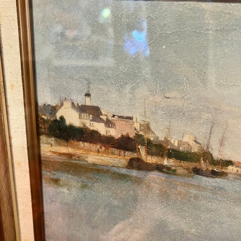 管55☆絵画☆ベルト・モリゾ☆ロリアンの港☆複製画 管55☆絵画☆ベルト・モリゾ☆ロリアンの港☆複製画