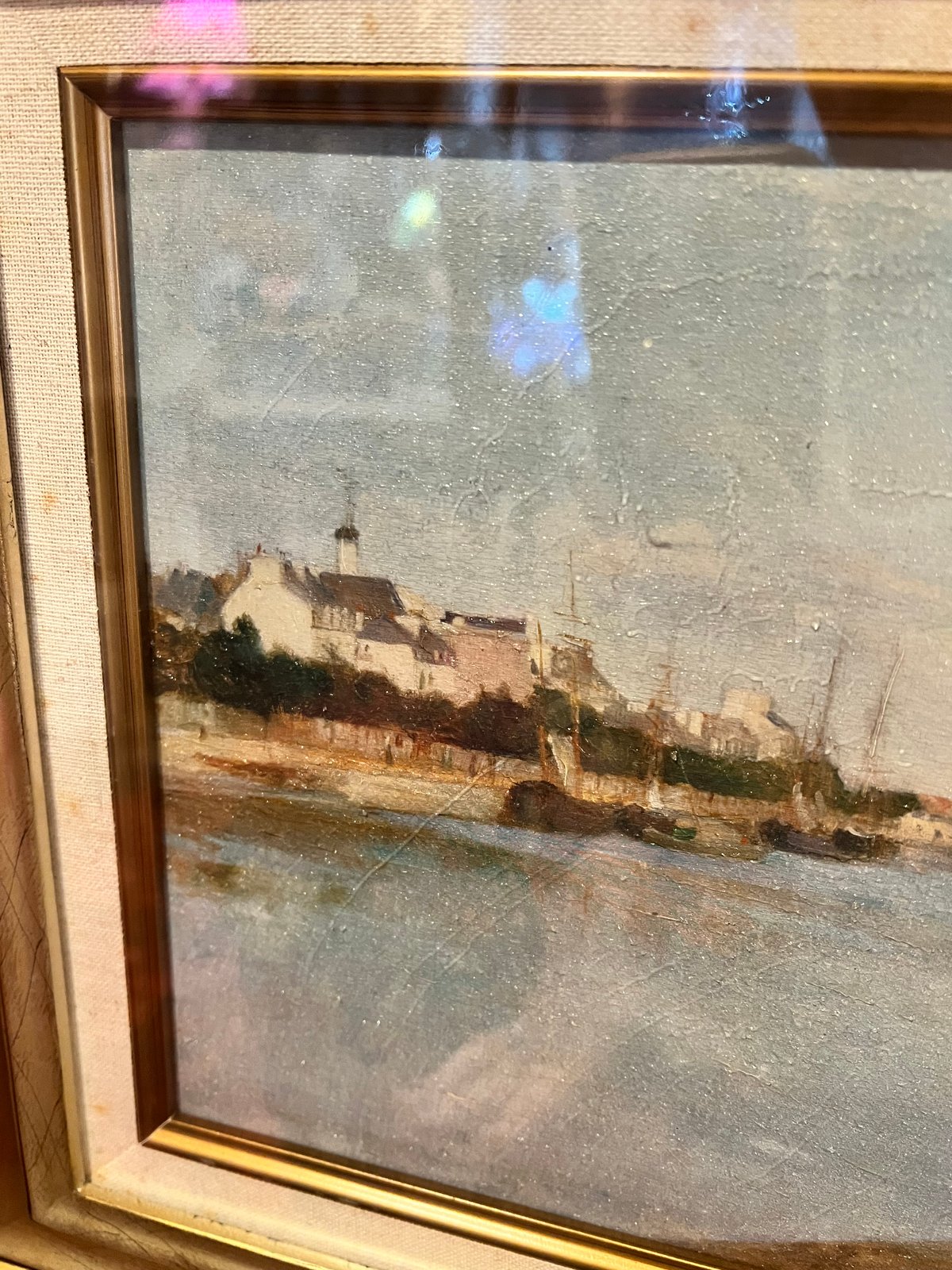 ベルト•モリゾ「ロリアンの港」複製画 | アンティーク家具と喫茶