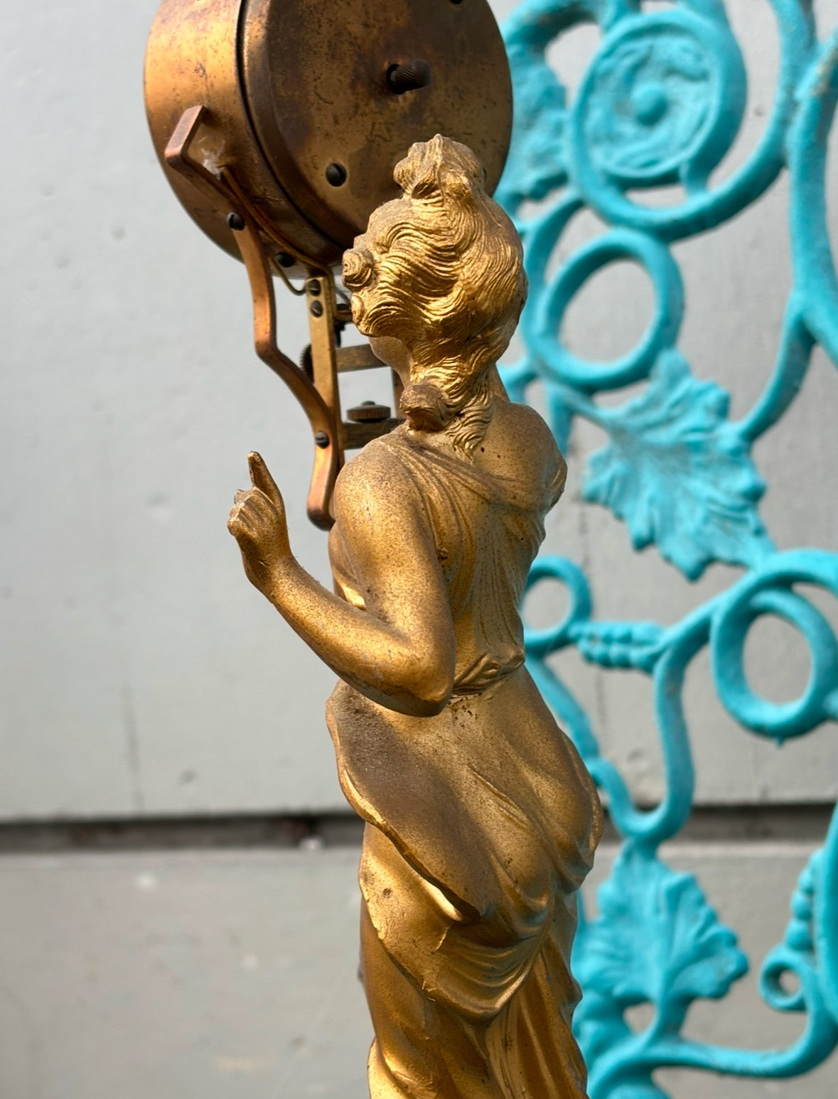 アンティーク アナログ置時計 Fuji 8DAY 手巻き 振り子 時計 ※参照