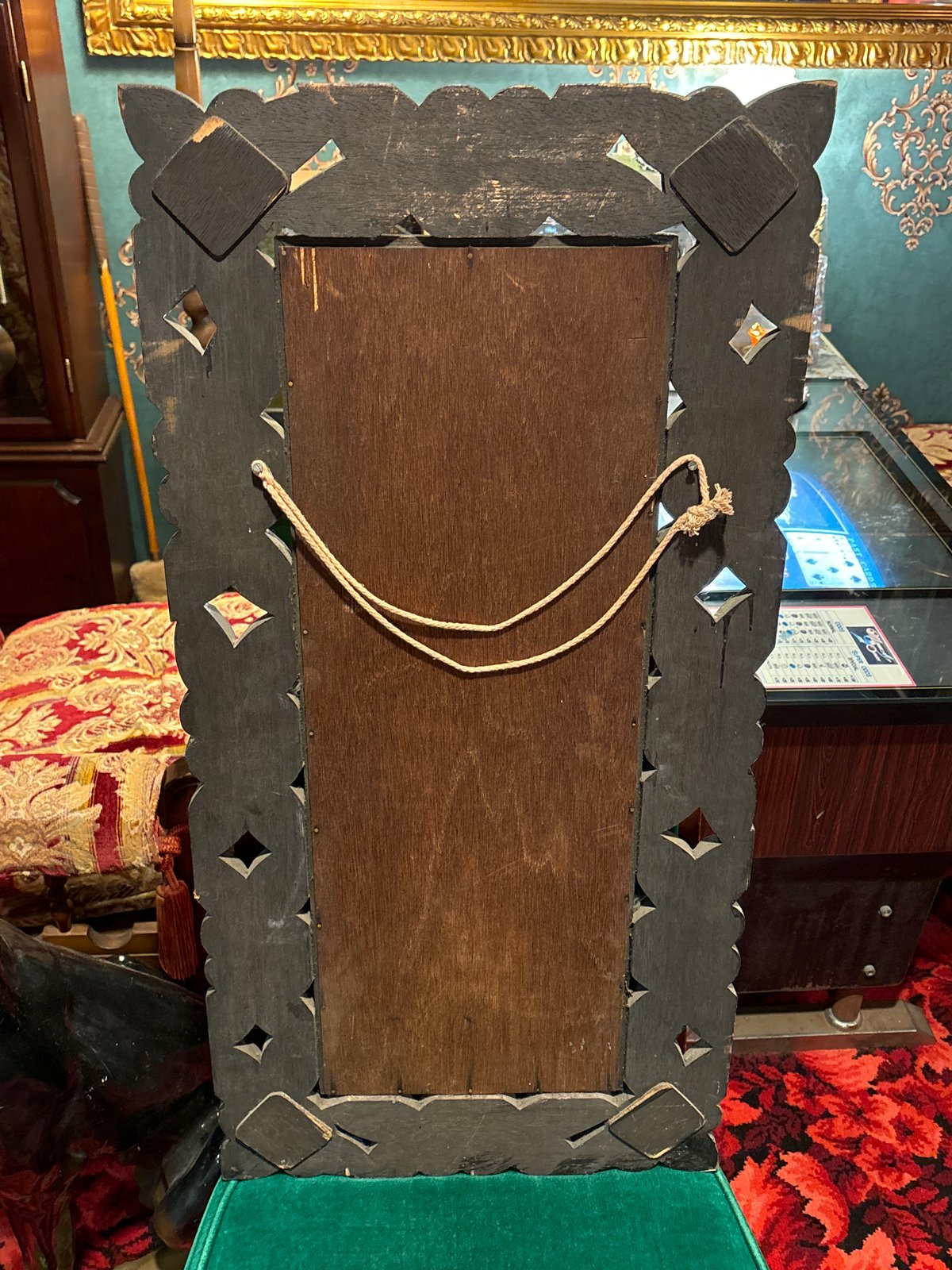 アンティーク 木彫りアジアン鏡 バリ雑貨 | アンティーク家具と