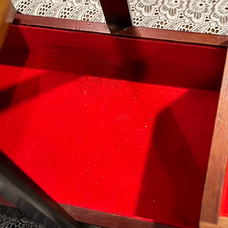 NAJICO 木製 3段裁縫箱 ソーイングボックス | アンティーク家具と喫茶