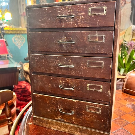 木製7段 小引き出し アンティーク 昭和レトロ 昭和 レトロ