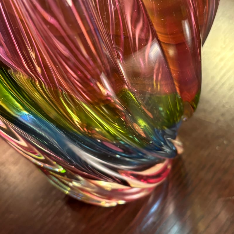 カメイグラス KAMEI GLASS 花瓶&灰皿セット 箱付き