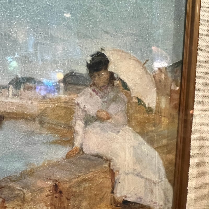 ベルト•モリゾ「ロリアンの港」複製画 | アンティーク家具と喫茶