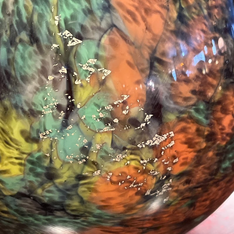 圧倒的な存在感、、、カメイガラス 壺型フラワーベース