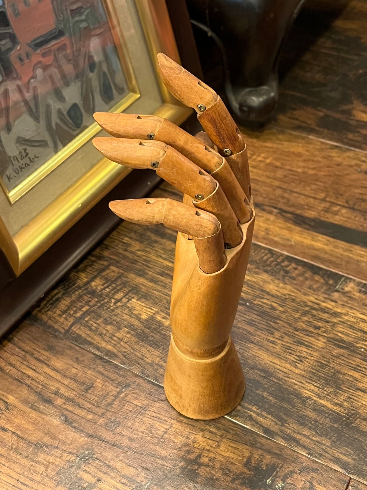 木製 ヴィンテージ デッサンハンド アクセサリーディスプレイ用にも