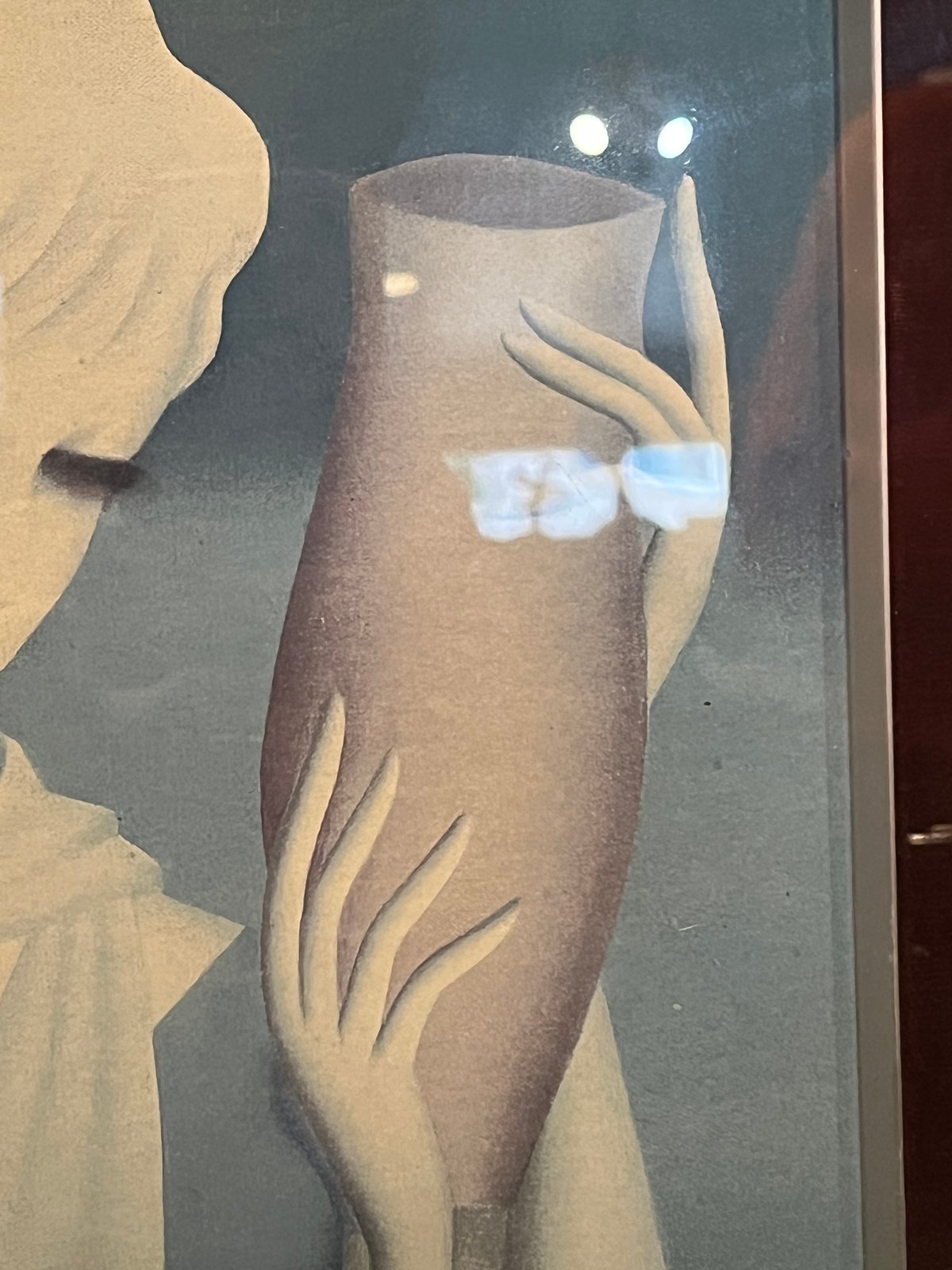 東郷青児 「赤い壺」 複製画 | アンティーク家具と喫茶