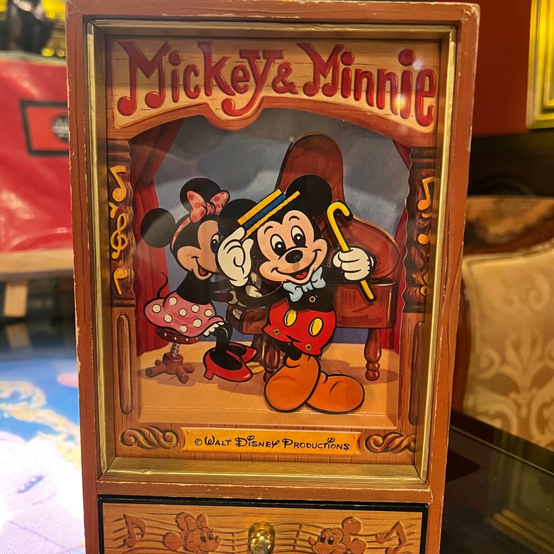 ジャンク品】ミッキーマウスのオルゴール | アンティーク家具と喫茶