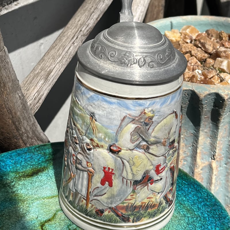 ＊ビアマグカップ　ジョッキ　ドイツ製　希少品　置物＊ アンティーク ドイツ製 ビア マグ 陶器 ビア ジョッキ